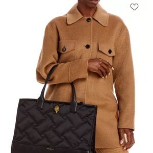 Kurt Geiger Black Quilted Shopper Tote
